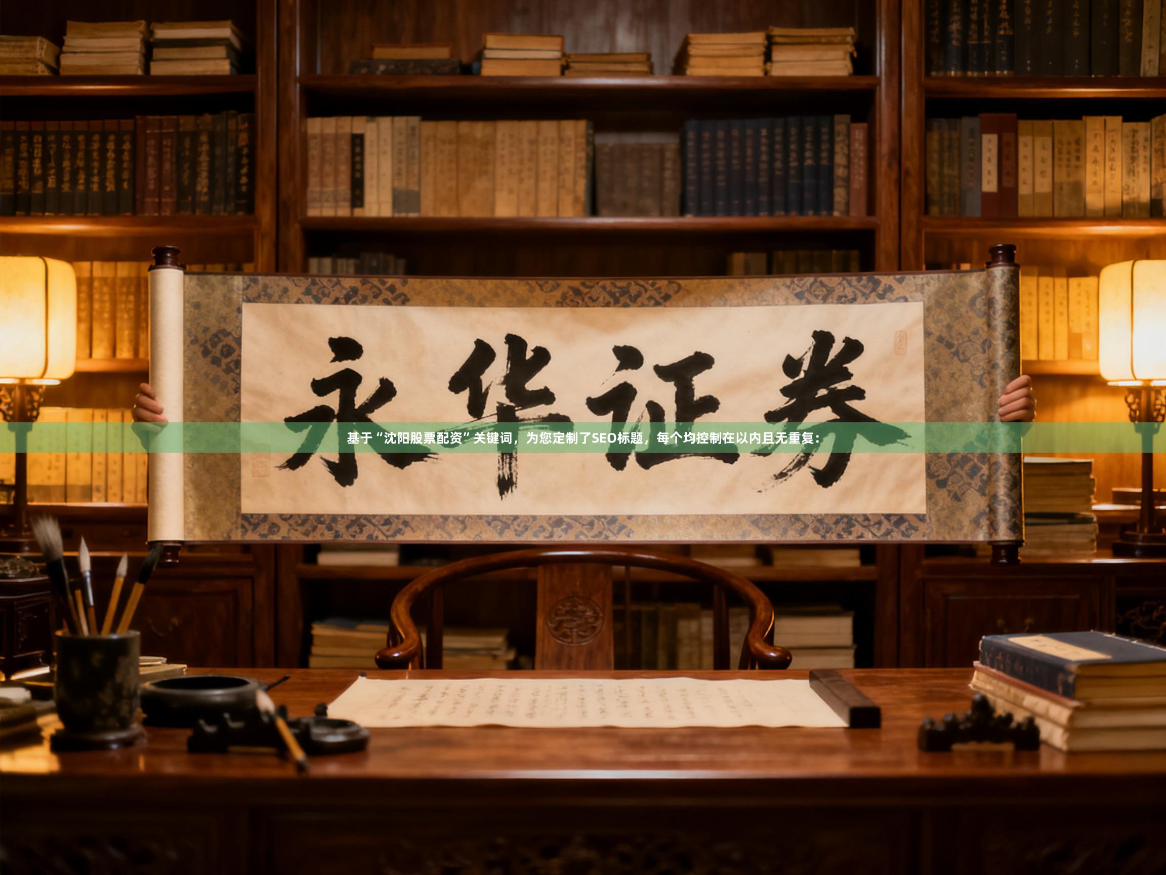 基于“沈阳股票配资”关键词，为您定制了SEO标题，每个均控制在以内且无重复：